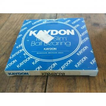 Kaydon Bearing KA040CP0 Radial/Deep Groove Ball Bearing - 4 in ID, 4-1/2 in OD