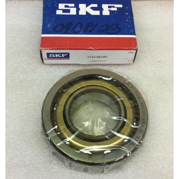 SKF 7310 BECBY ANGULAR CONTACT BEARING 50MM ID X 110MM OD X 27MM WIDE NEW IN BOX #1 image